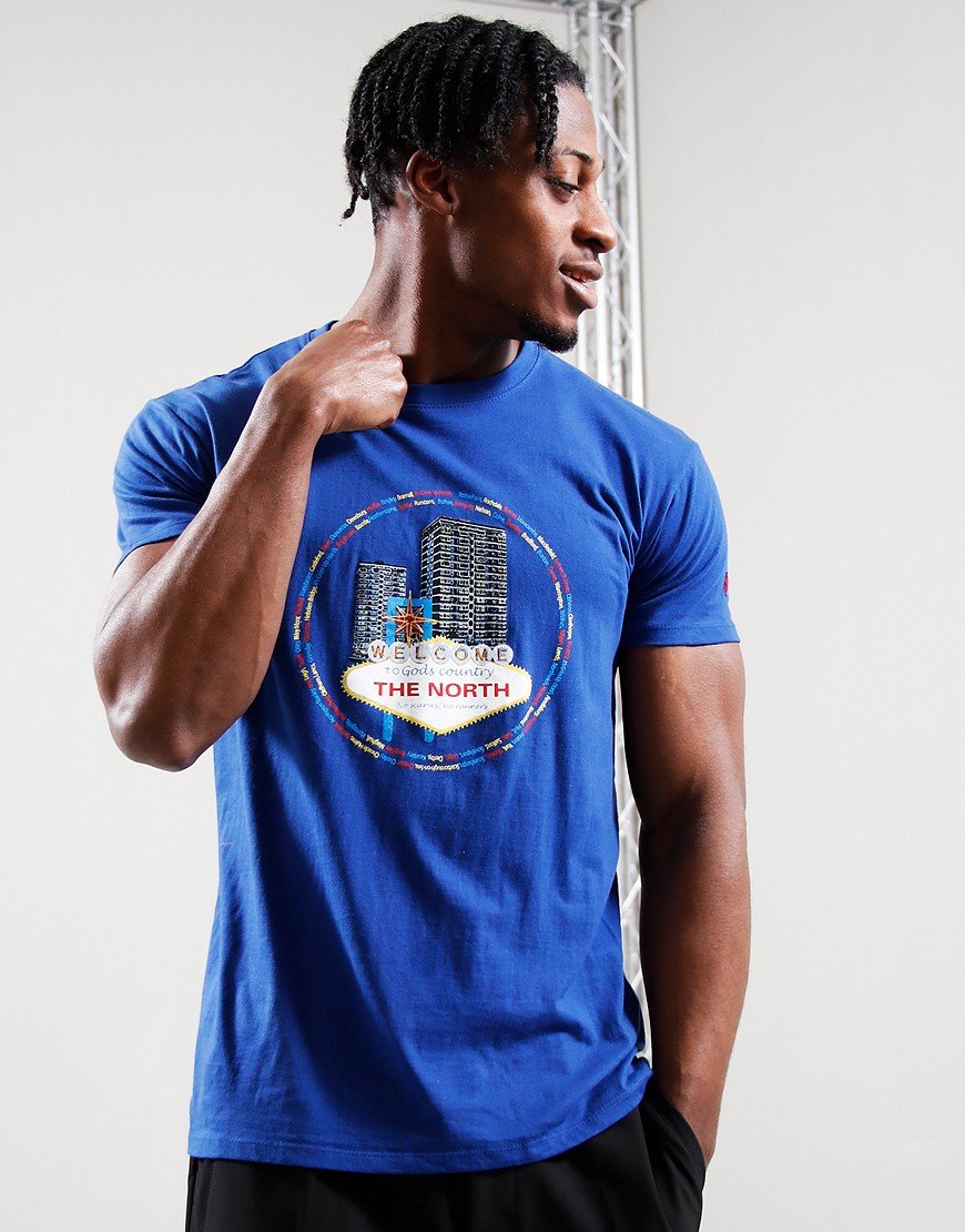 Eighties Casuals Vegas North T-Shirt Blue
