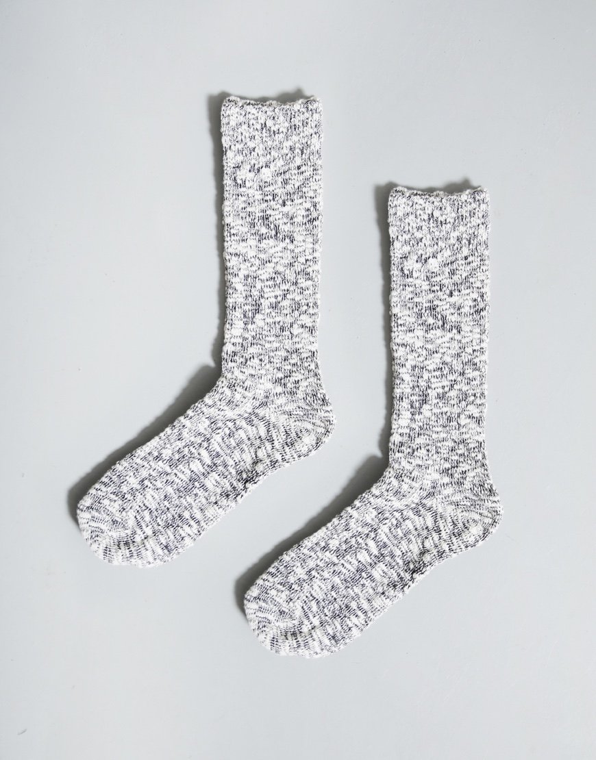 Anonymous Ism Lightweight Slub Crew Sock Black