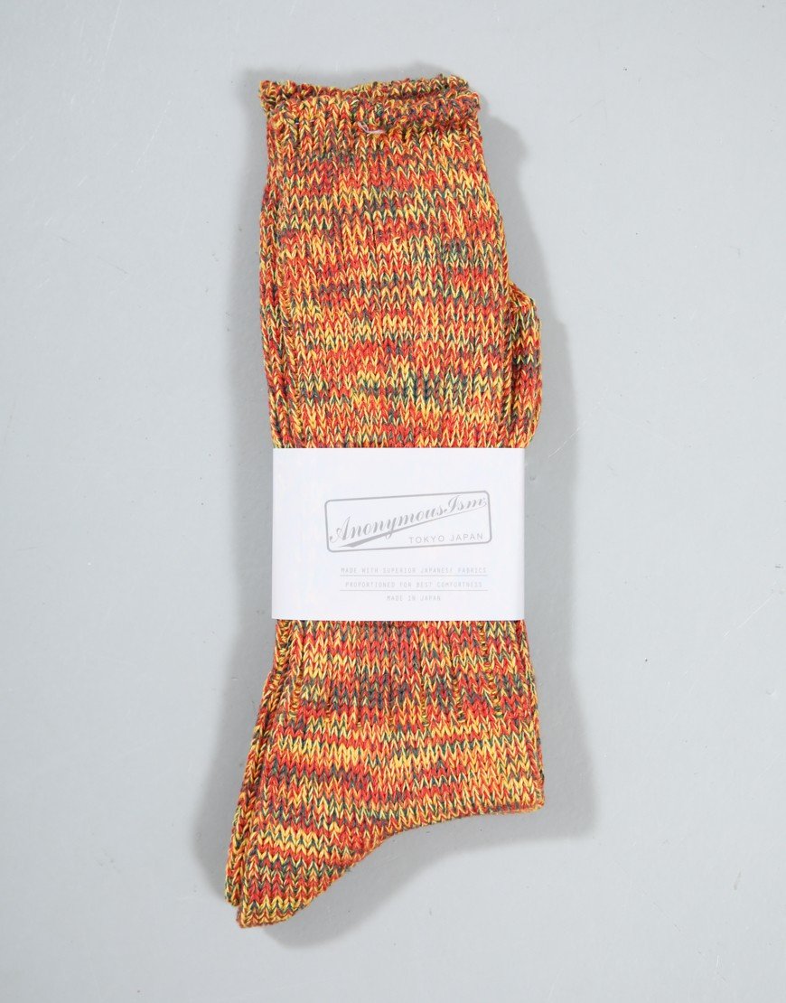 Anonymous Ism 5 Colour Mix Socks Yellow