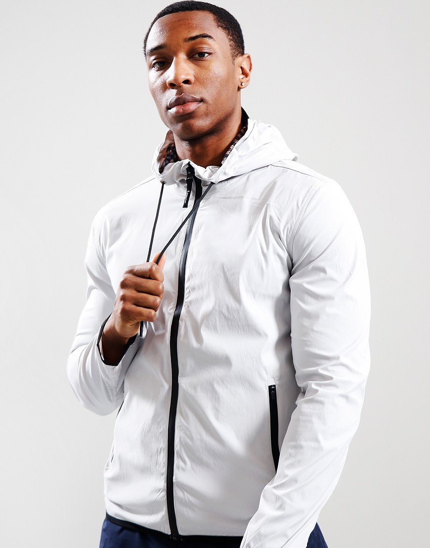 Aquascutum Hooded Shell Jacket Anthracite - Terraces Menswear
