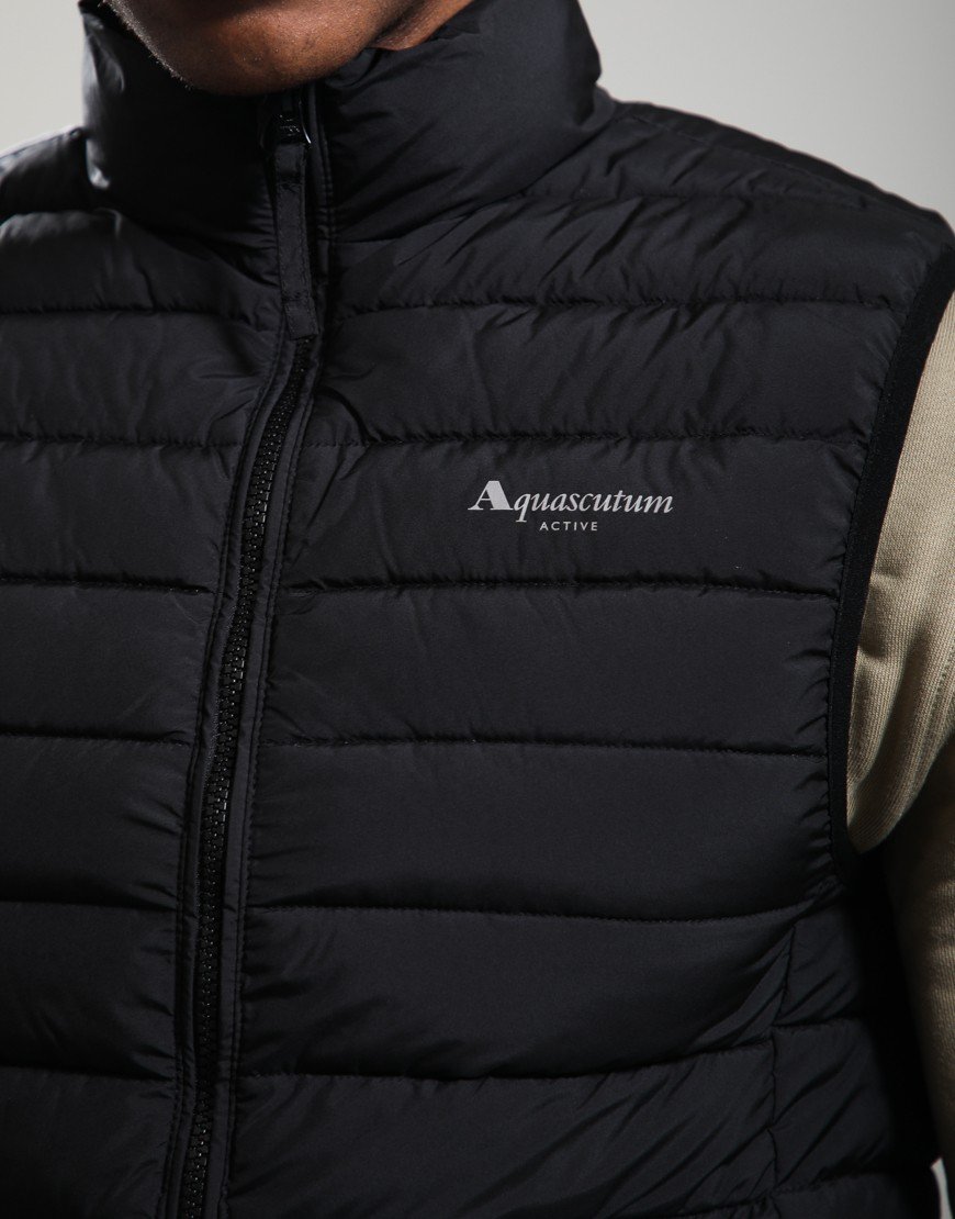 Aquascutum Active Vest 100 GSM Black