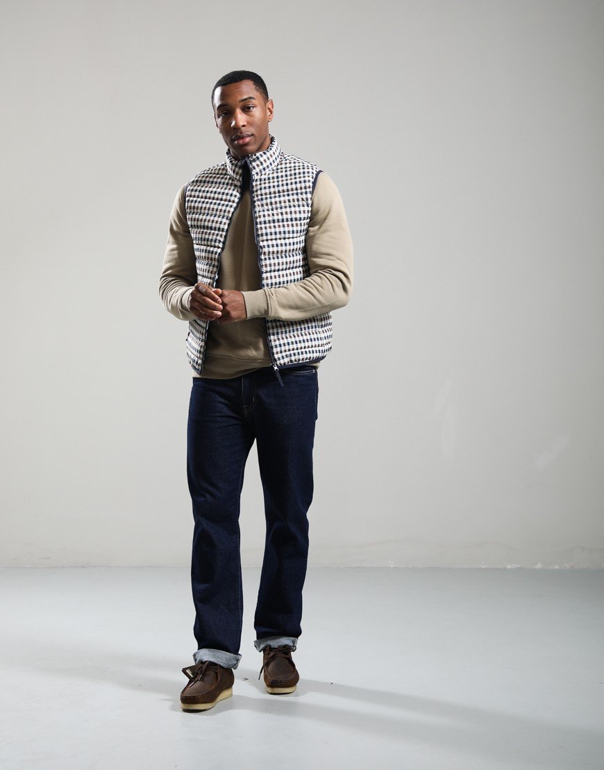 Aquascutum Active Vest 100 GSM Club Check