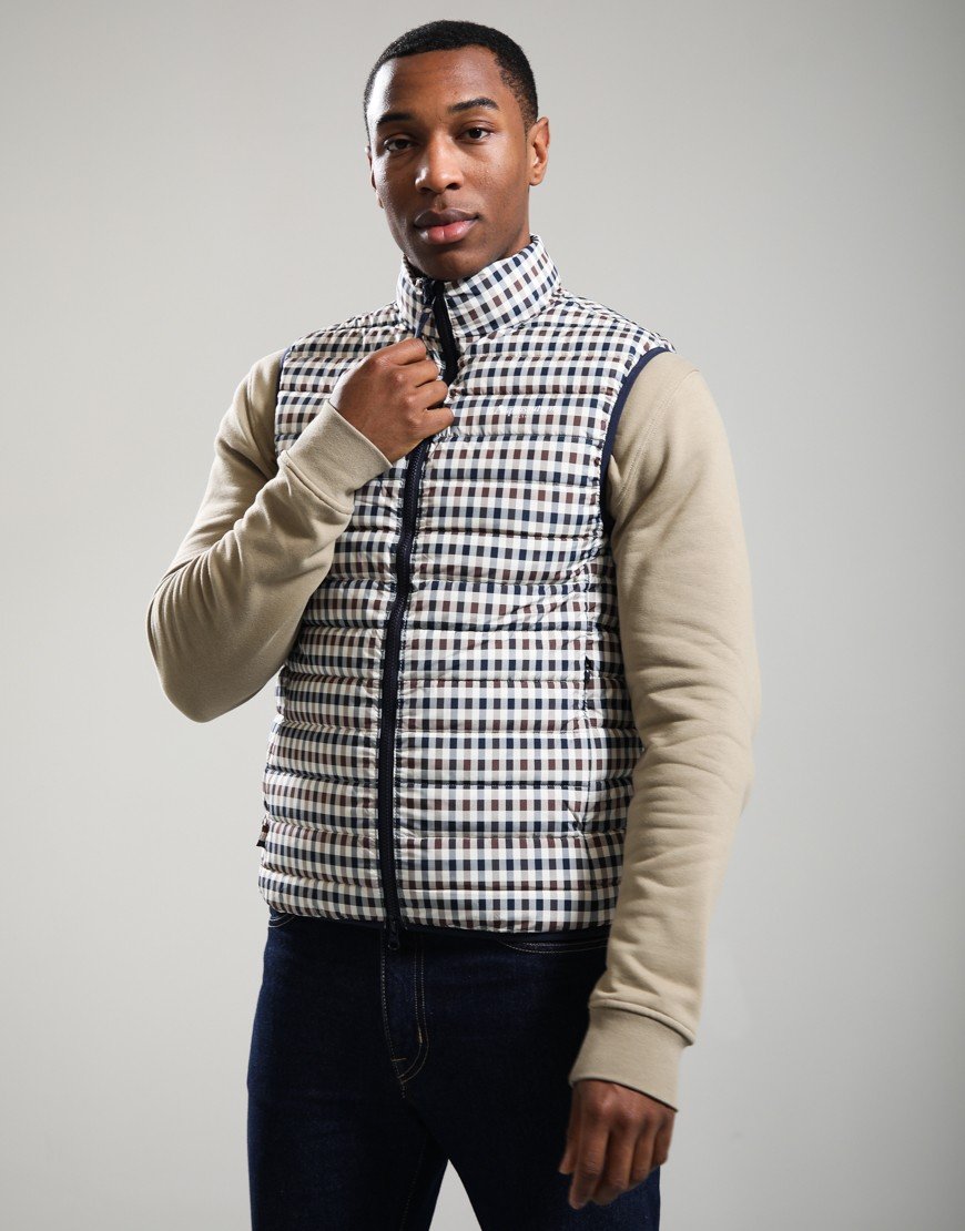 Aquascutum Active Vest 100 GSM Club Check