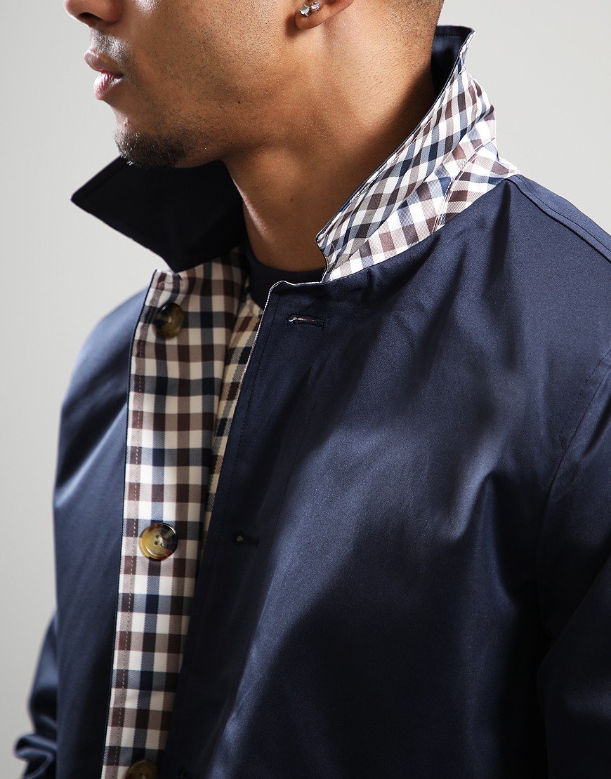 Aquascutum Archival Reversible Mid Jacket Navy Aquascutum Archival Reversible Mid Jacket Navy