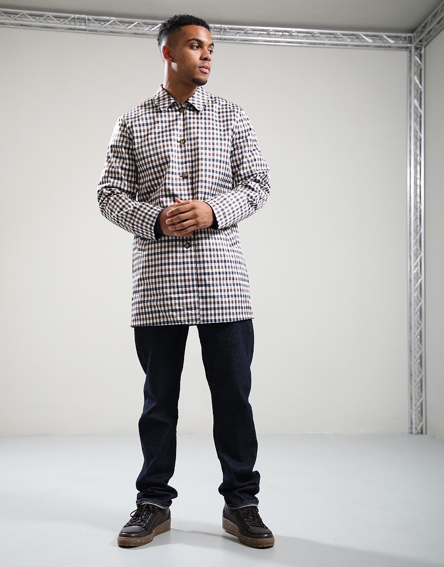 Aquascutum Archival Reversible Mid Jacket Navy Aquascutum Archival Reversible Mid Jacket Navy