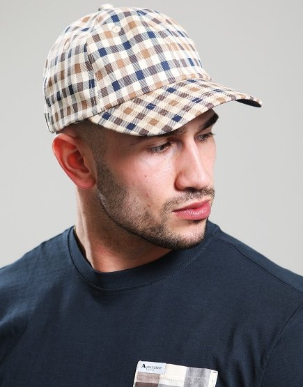 Aquascutum Baseball Cap Club Check