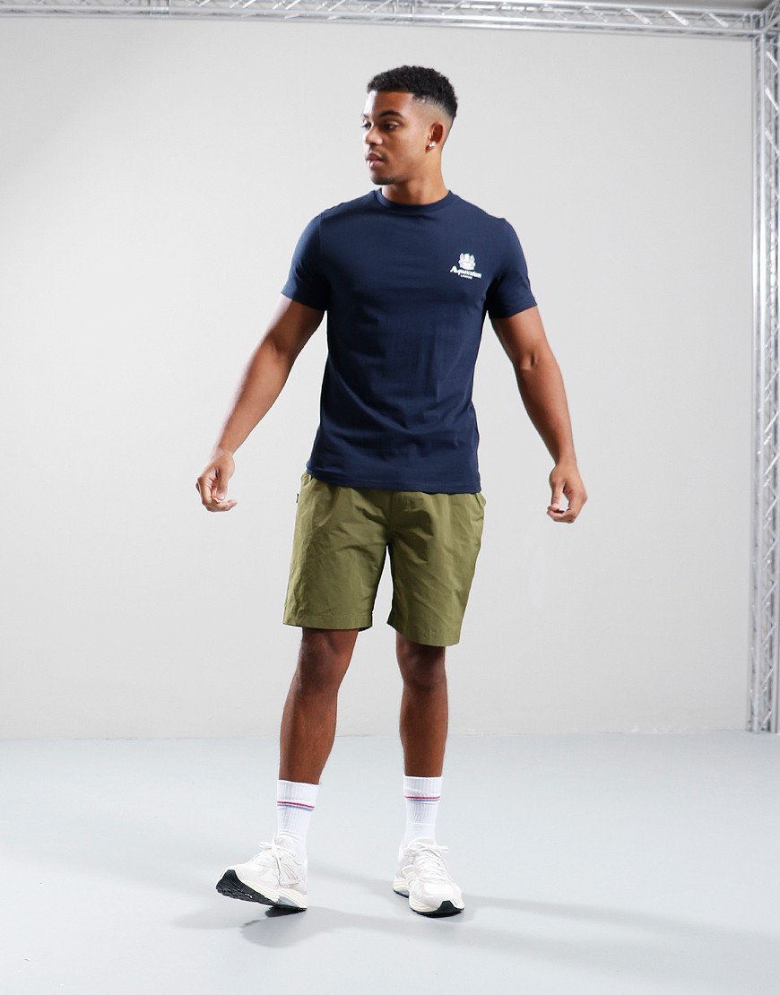 Aquascutum Beach Small Logo T-Shirt Navy
