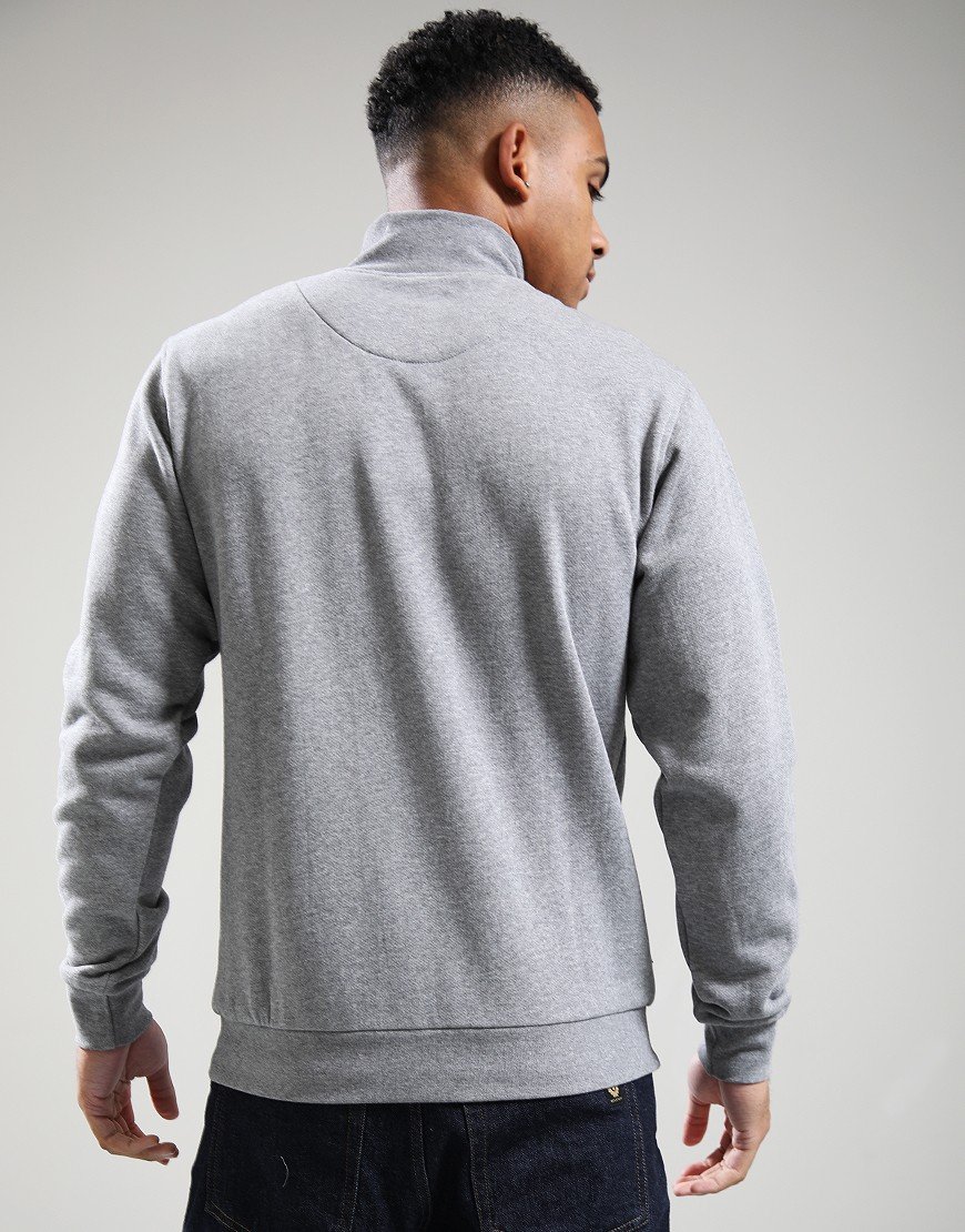 Aquascutum CC Shoulders 1/4 Zip Sweat Melange Grey Aquascutum CC Shoulders 1/4 Zip Sweat Melange Grey