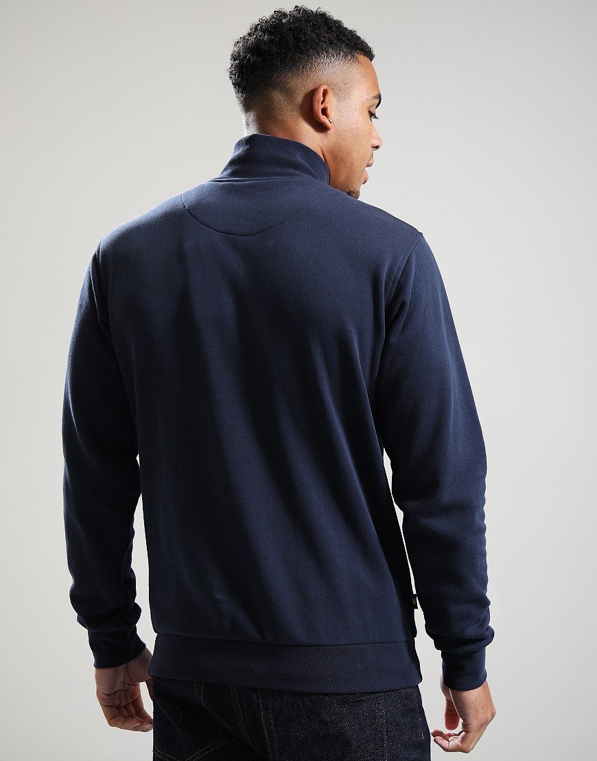 Aquascutum CC Shoulders 1/4 Zip Sweat Navy Aquascutum CC Shoulders 1/4 Zip Sweat Navy
