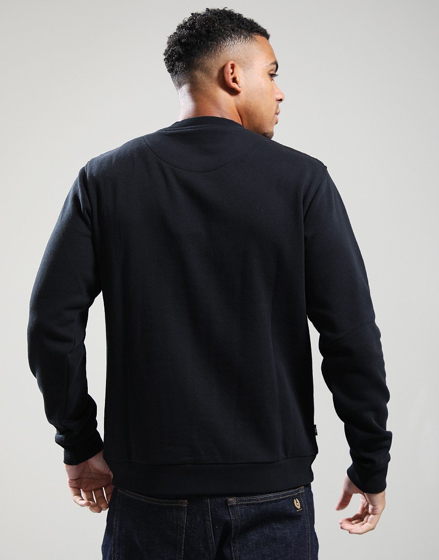 Aquascutum CC Shoulders Crew Sweat Black Aquascutum CC Shoulders Crew Sweat Black