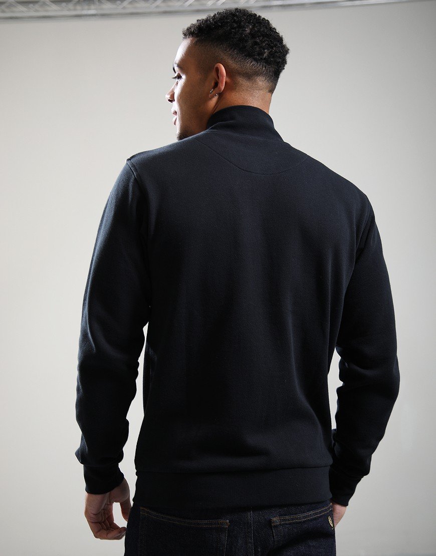 Aquascutum CC Shoulders Full Zip Sweat Black Aquascutum CC Shoulders Full Zip Sweat Black