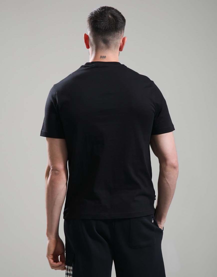 Aquascutum Central Small Logo T-Shirt Black