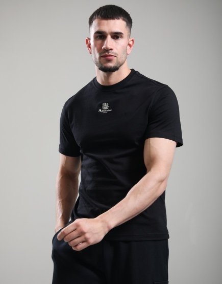 Aquascutum Central Small Logo T-Shirt Black