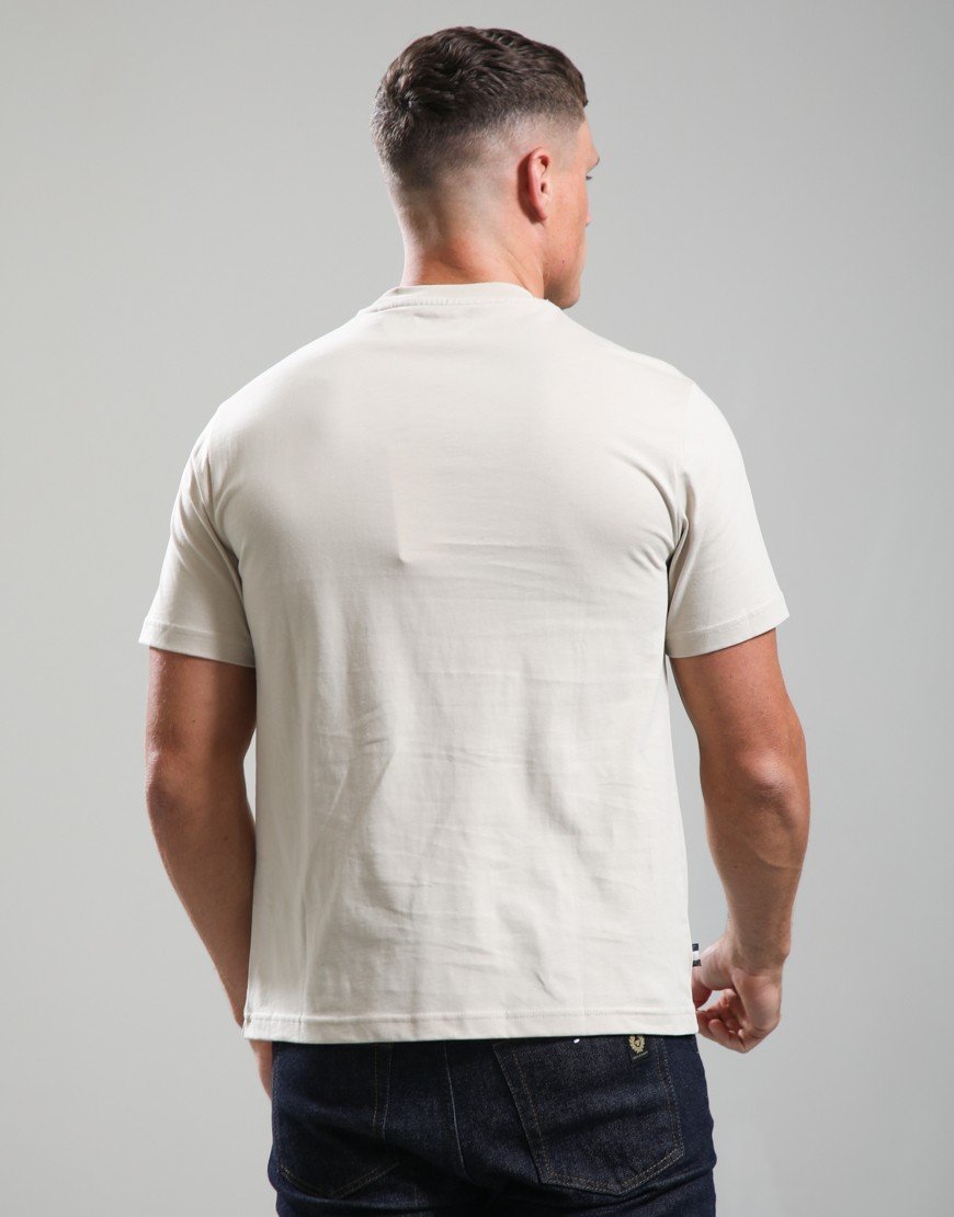 Aquascutum Centred Small Logo T-Shirt Beige