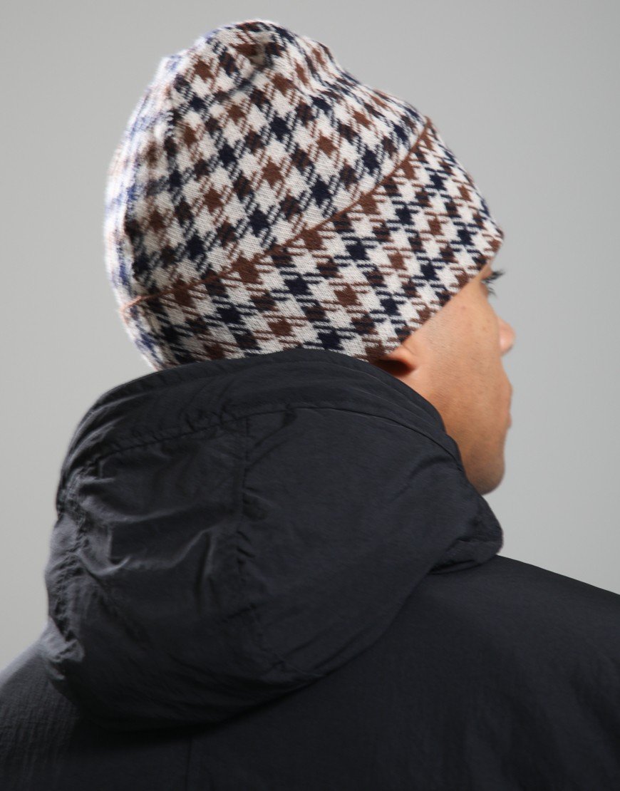Aquascutum Club Check Beanie Club Check