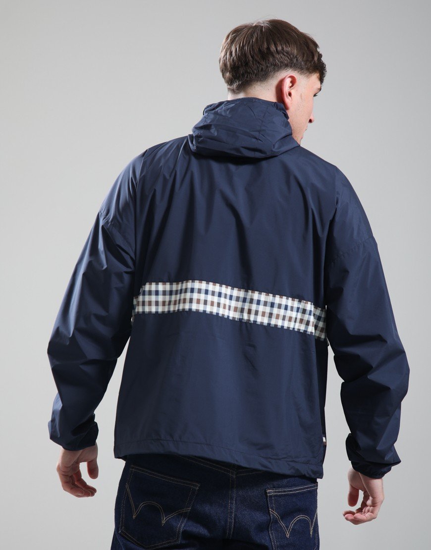 Aquascutum Colour Block Badge Jacket Navy