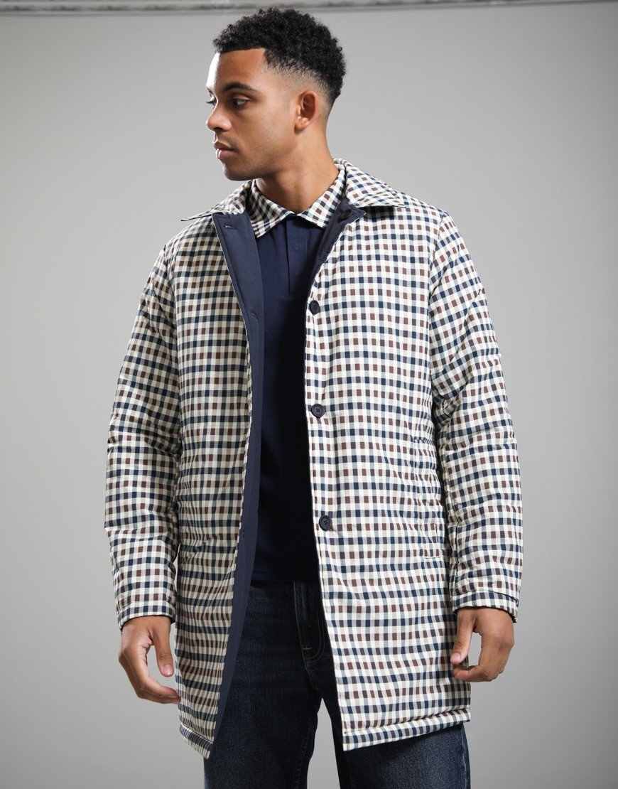 Aquascutum Cotyl-Cn Reversible Trench Navy