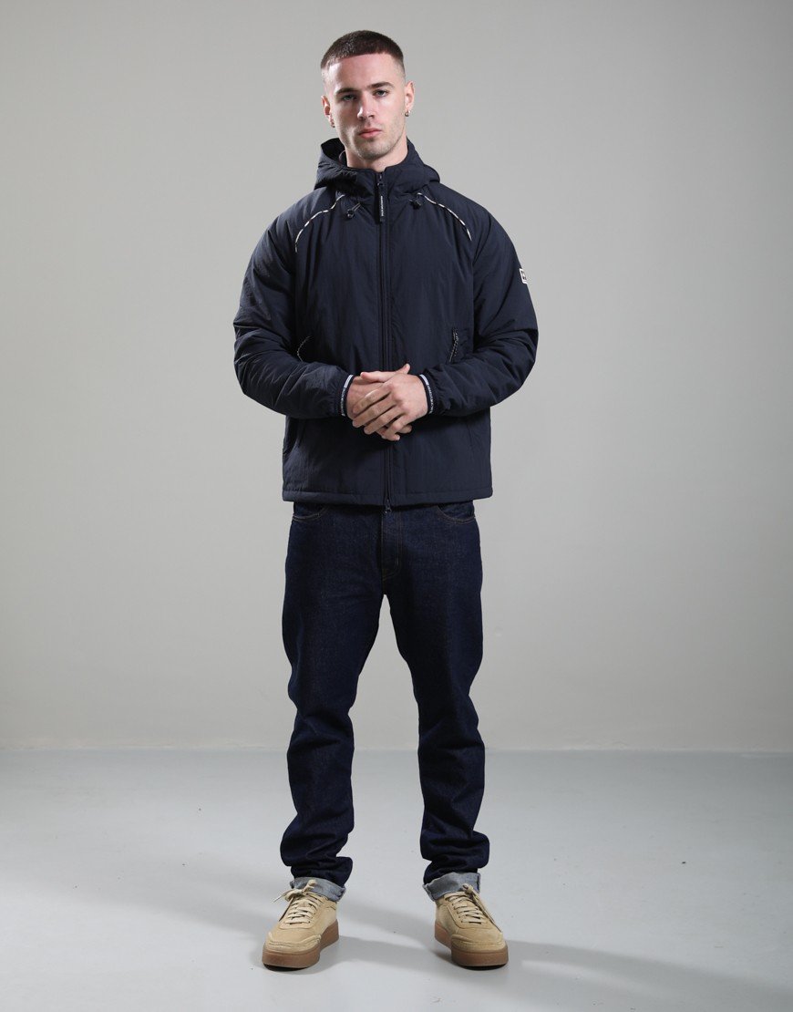 Aquascutum Crimp-N Hooded Jacket Navy
