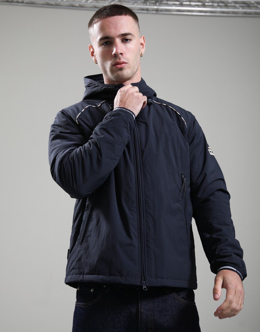 Aquascutum Crimp-N Hooded Jacket Navy