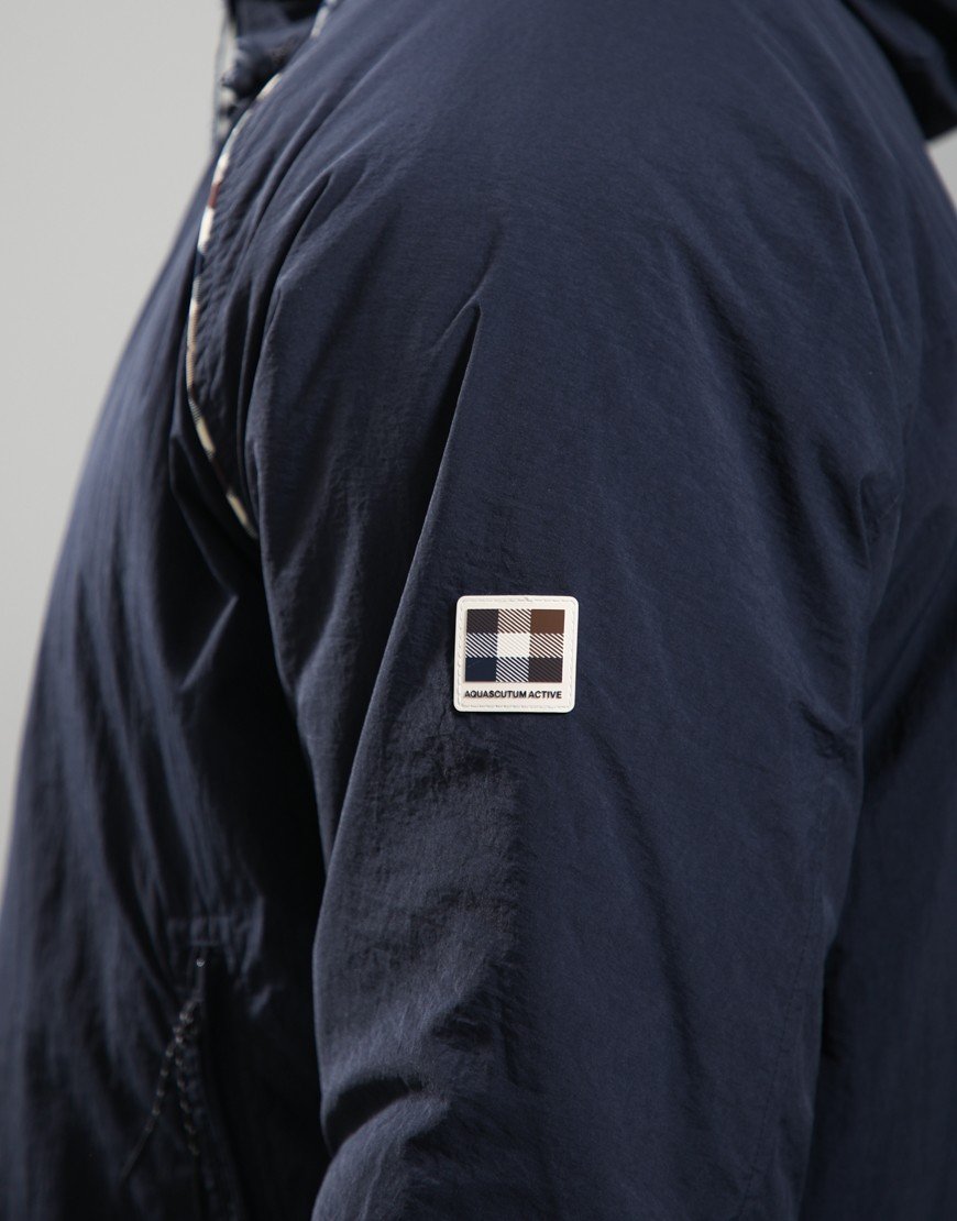 Aquascutum Crimp-N Hooded Jacket Navy