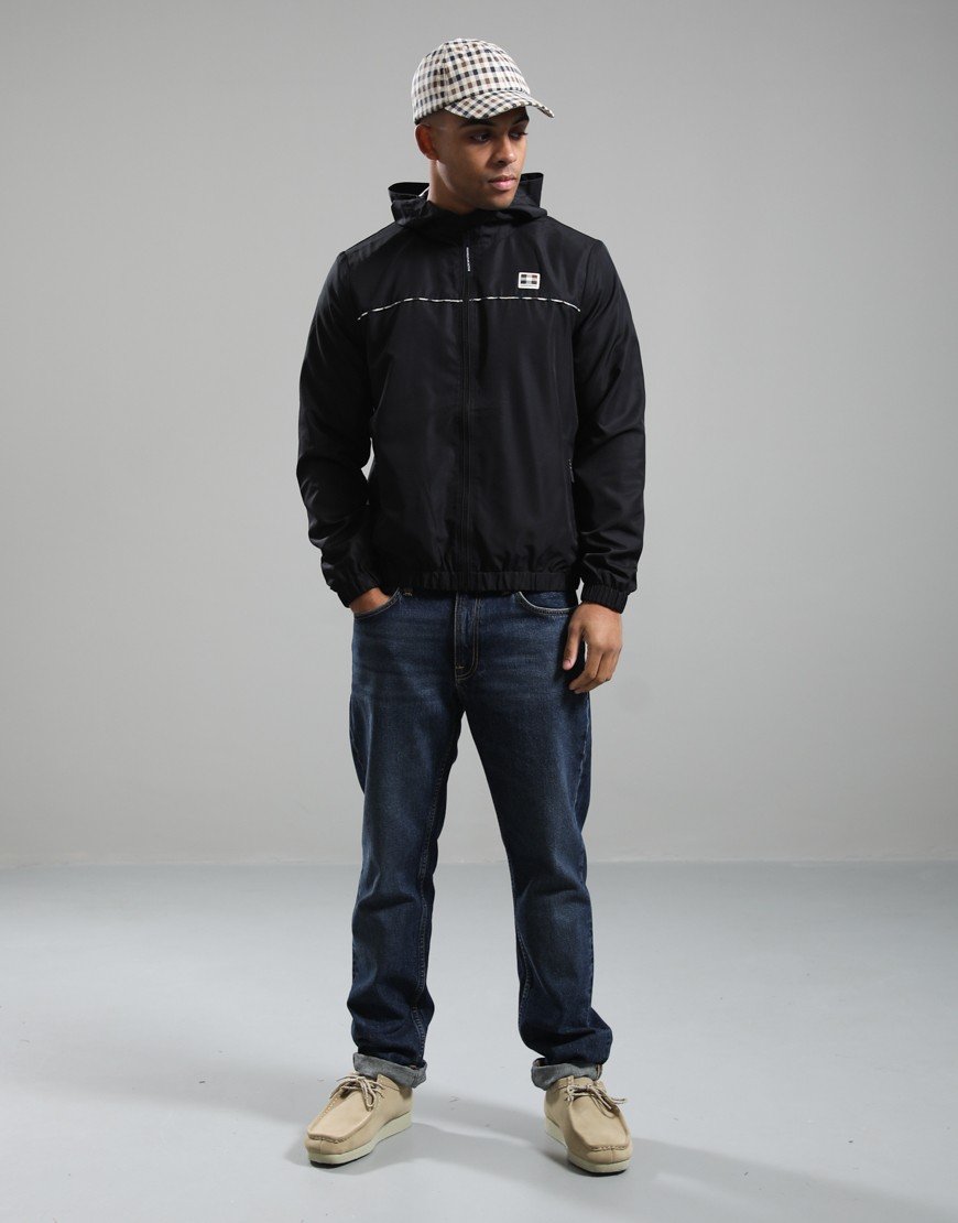 Aquascutum Diamond Wave Badge Tracktop Black