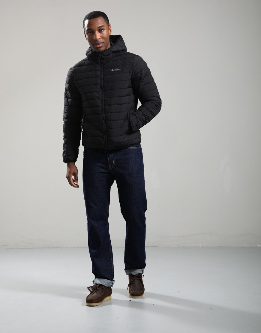 Aquascutum Hooded 100 GSM Jacket Black