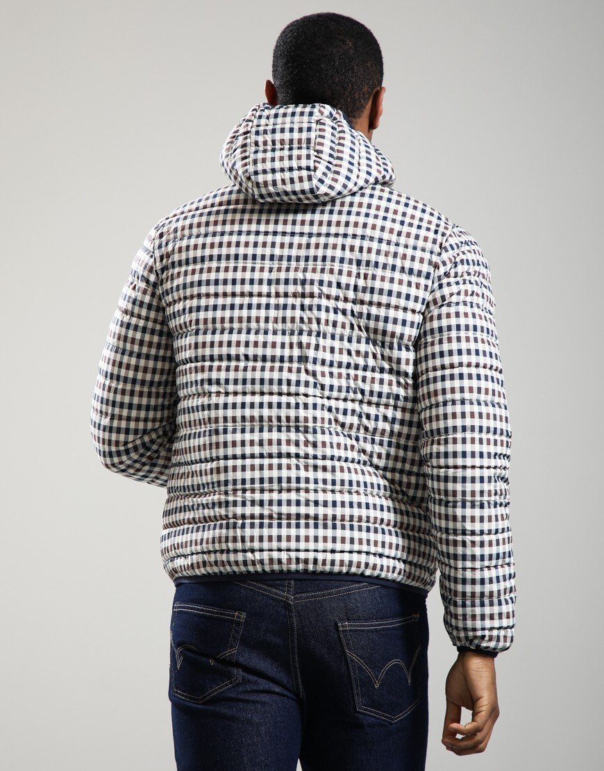 Aquascutum Hooded 100 GSM Jacket Club Check