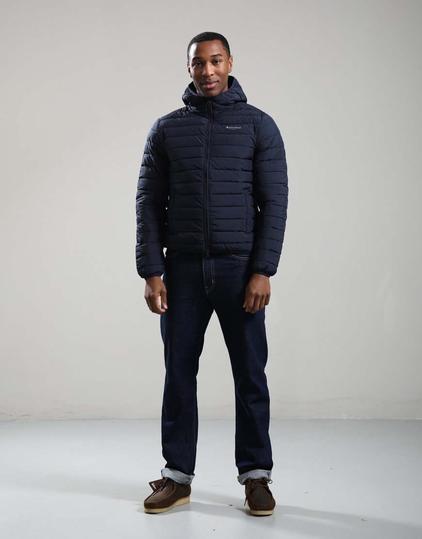 Aquascutum Hooded 100 GSM Jacket Navy