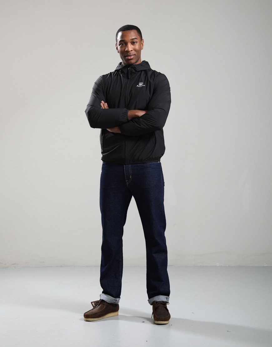 Aquascutum Hooded Sailor Reversible Jacket Black