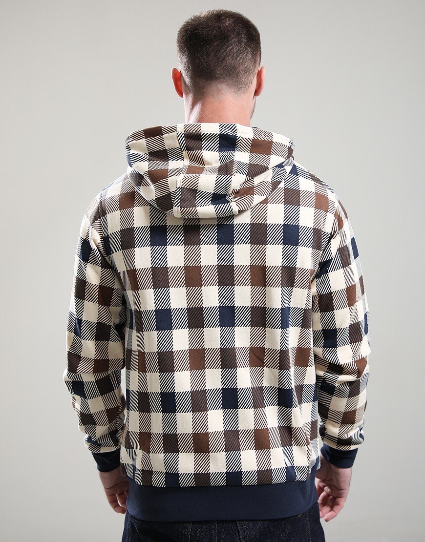 Aquascutum Iconic Full Zip Hoodie Marco Check Aquascutum Iconic Full Zip Hoodie Marco Check