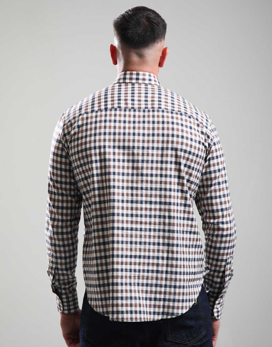 Aquascutum Iconic Long Sleeve Shirt Club Check