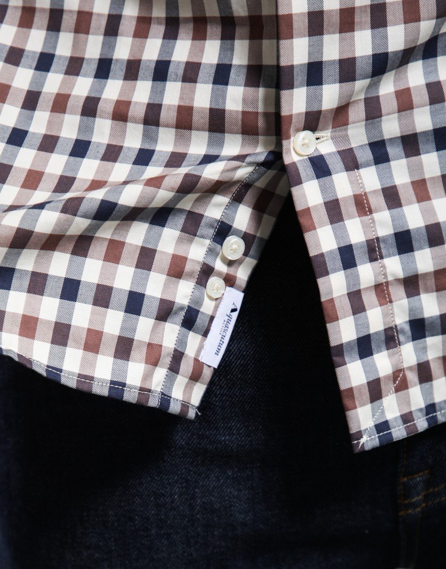 Aquascutum Iconic Long Sleeve Shirt Club Check