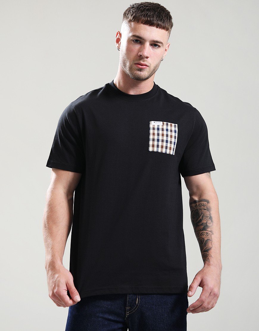 Aquascutum Iconic Pocket T-Shirt Black