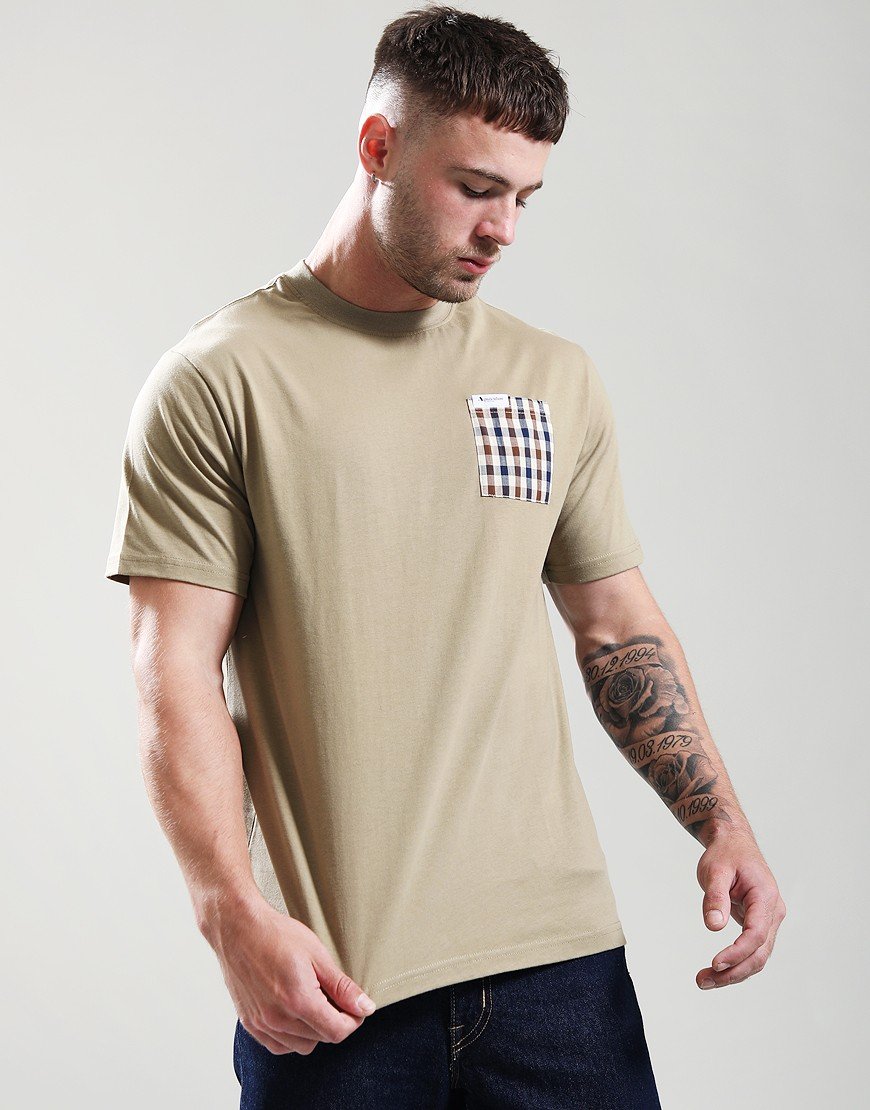 Aquascutum Iconic Pocket T-Shirt Khaki
