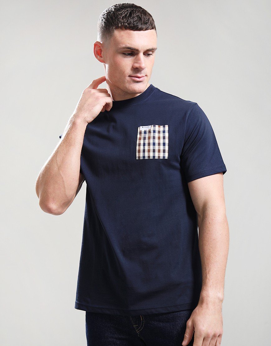 Aquascutum Iconic Pocket T-Shirt Navy