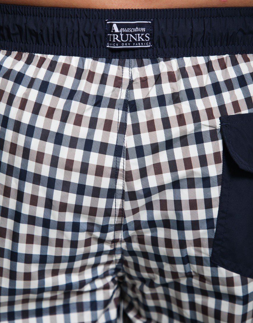 Aquascutum Iconic Volley Swim Shorts Club Check