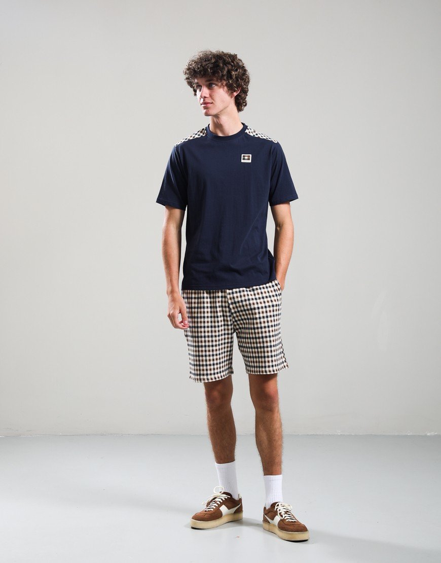 Aquascutum Jersey Lamina T-Shirt Navy