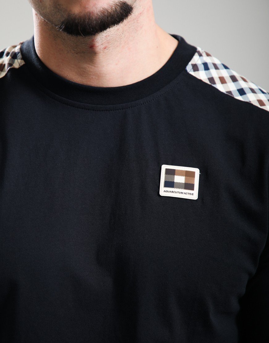 Aquascutum Jersey Lamina T-Shirt Black