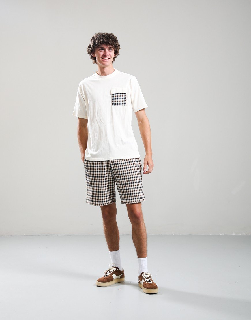 Aquascutum Lamina Pocket T-Shirt Old White