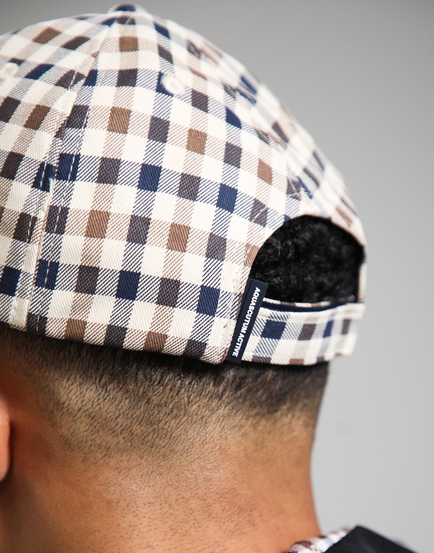 Aquascutum Logo Cap Club Check