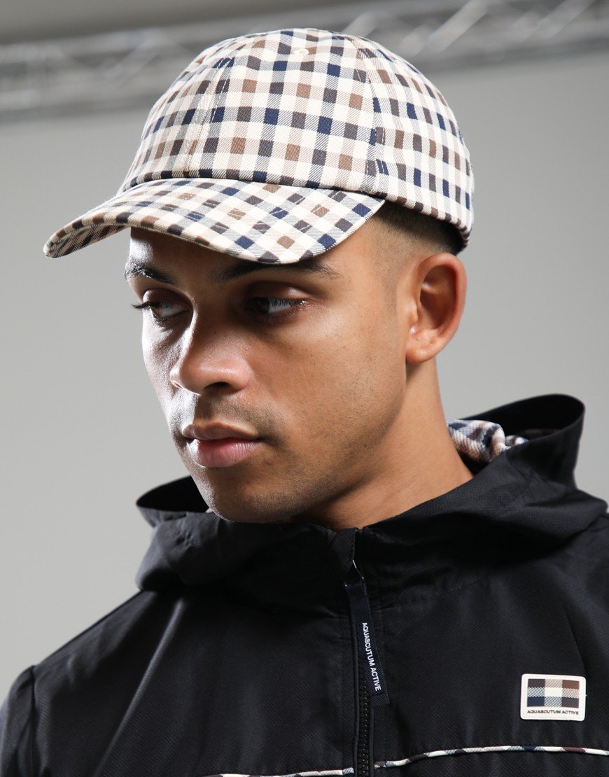 Aquascutum Logo Cap Club Check