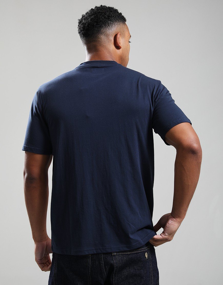 Aquascutum Macro Iconic Front T-Shirt Navy