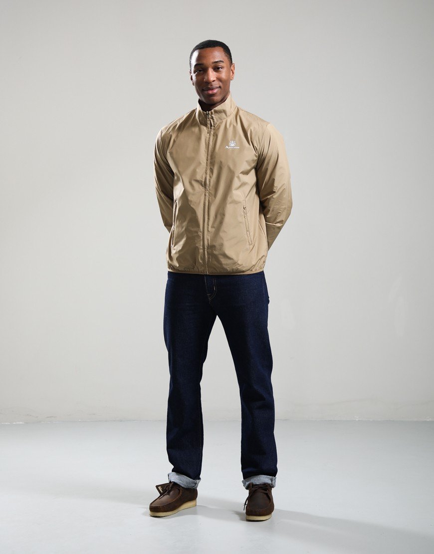 Aquascutum Mock Neck Sailor Reversible Jacket Khaki
