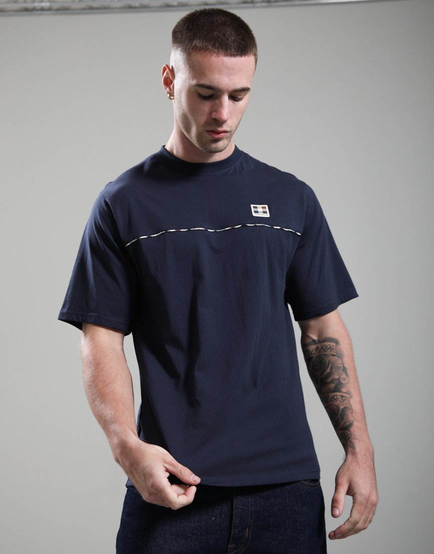 Aquascutum Piping T-Shirt Navy