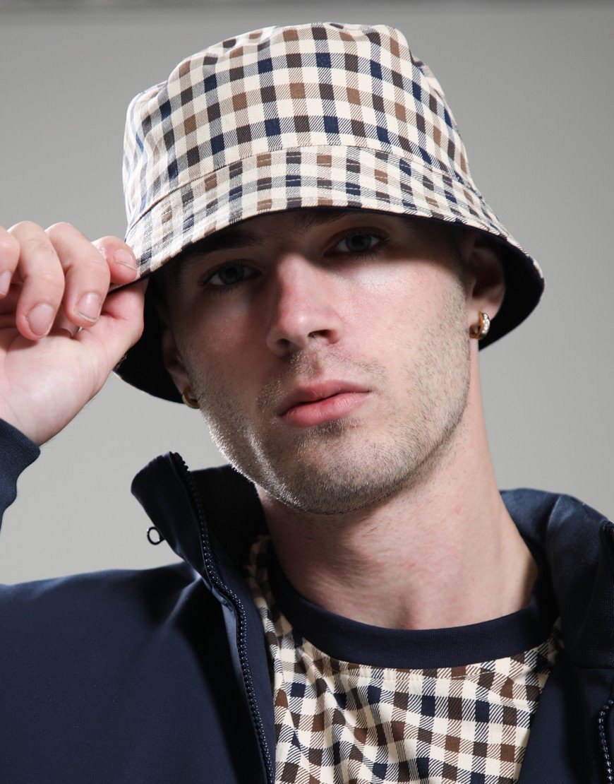 Aquascutum Reversible Bucket Cap Navy