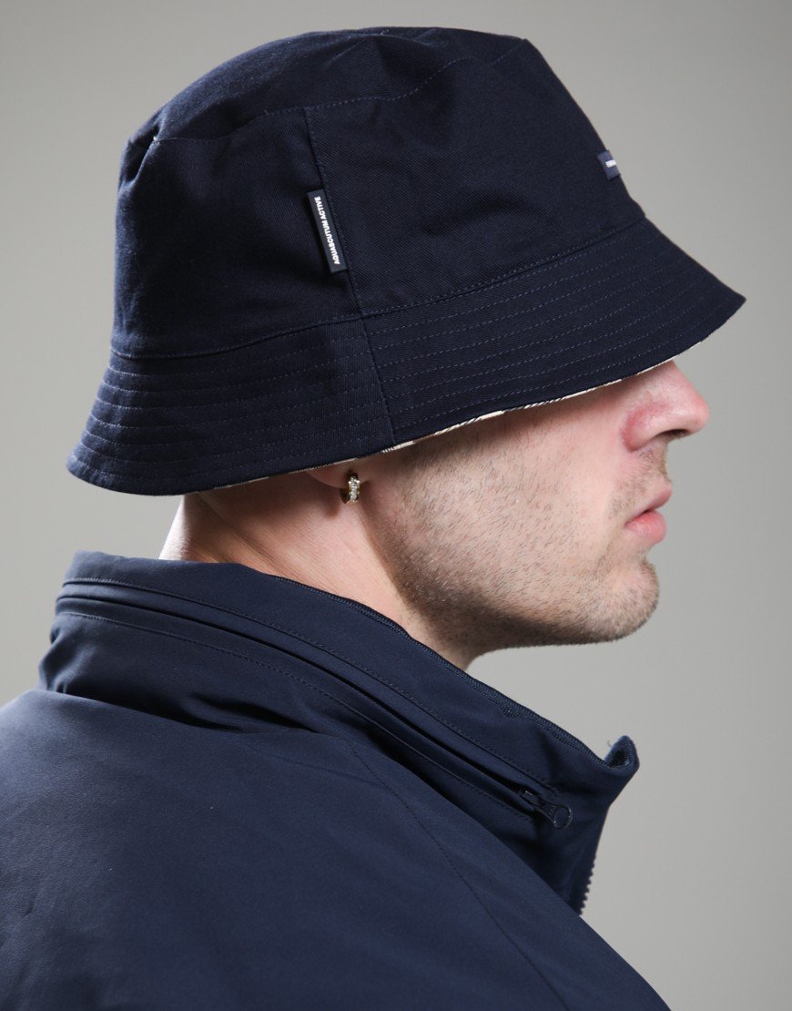 Aquascutum Reversible Bucket Cap Navy