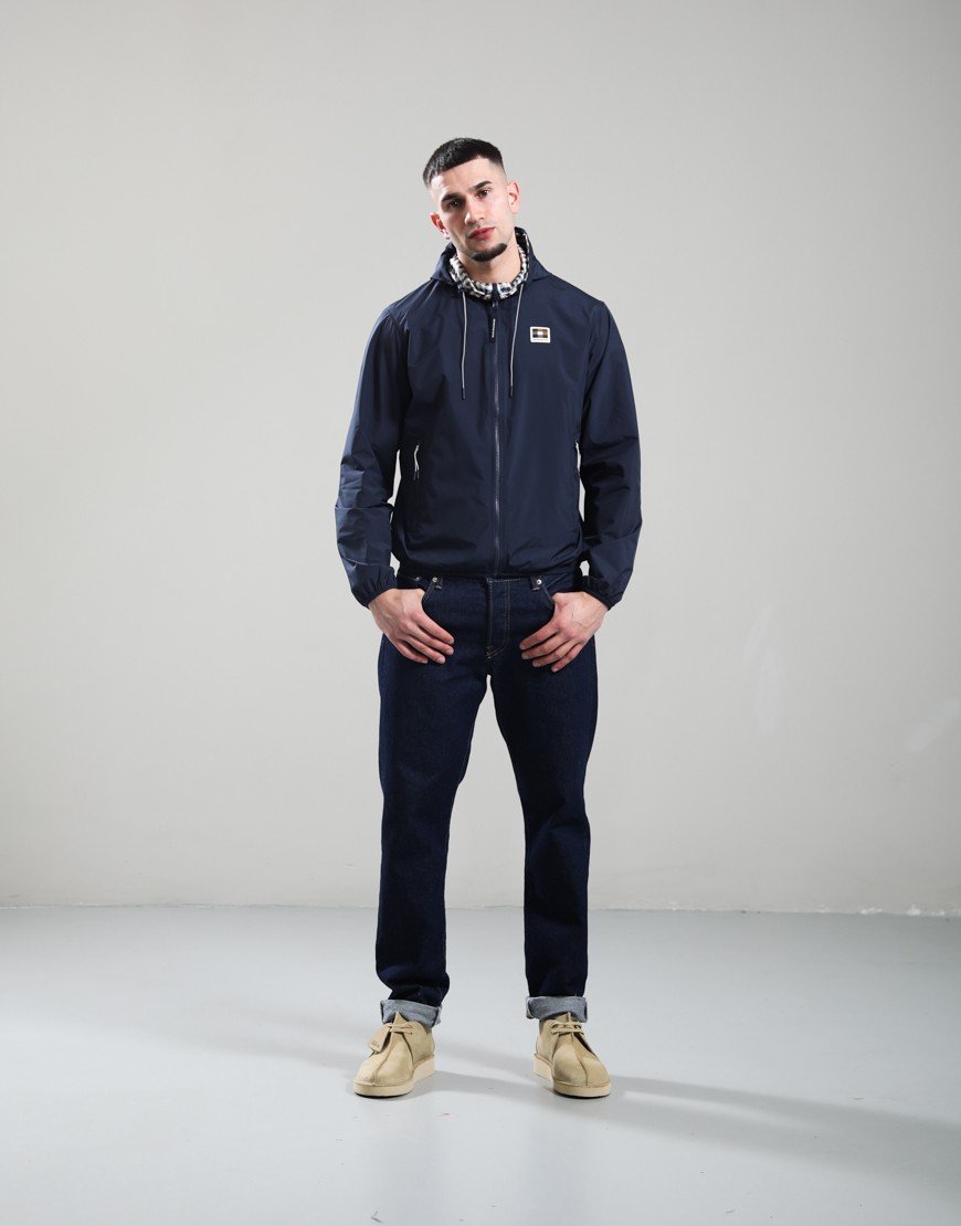 Aquascutum RLG Badge Reversible Hooded Sailor Jacket Navy