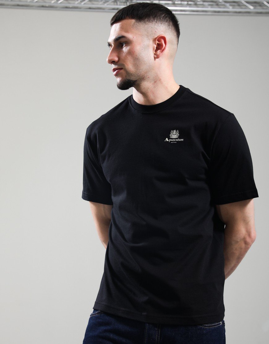 Aquascutum Small Logo T-Shirt Black