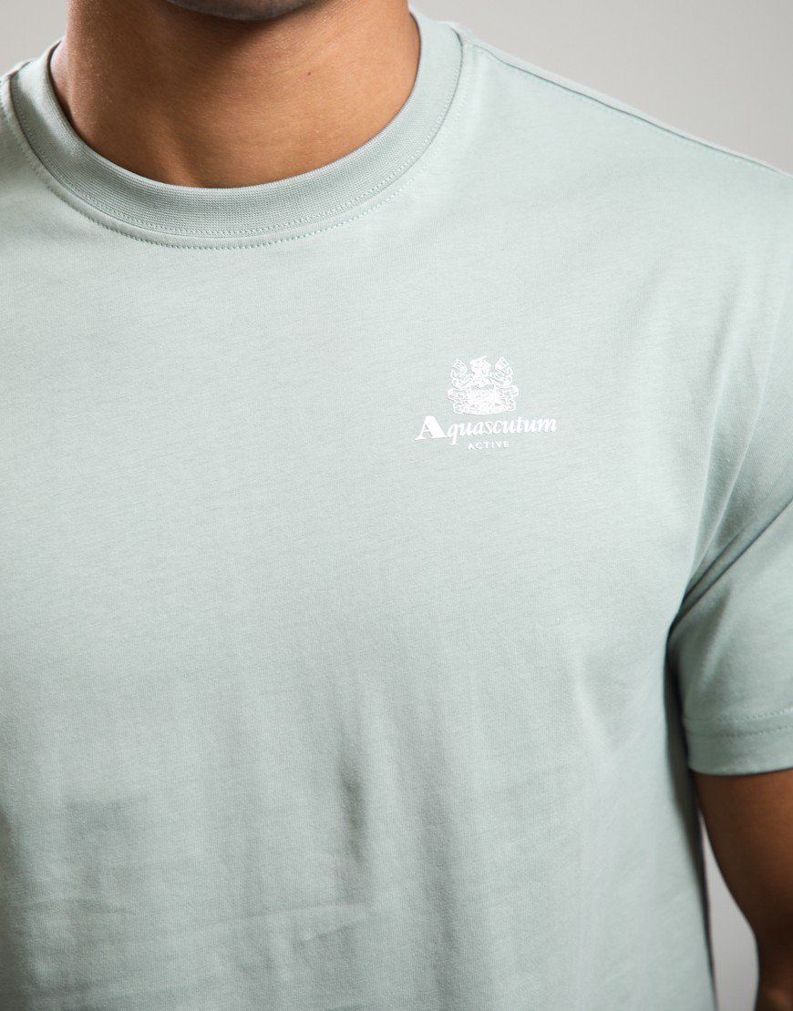Aquascutum Small Logo T-Shirt Salvia