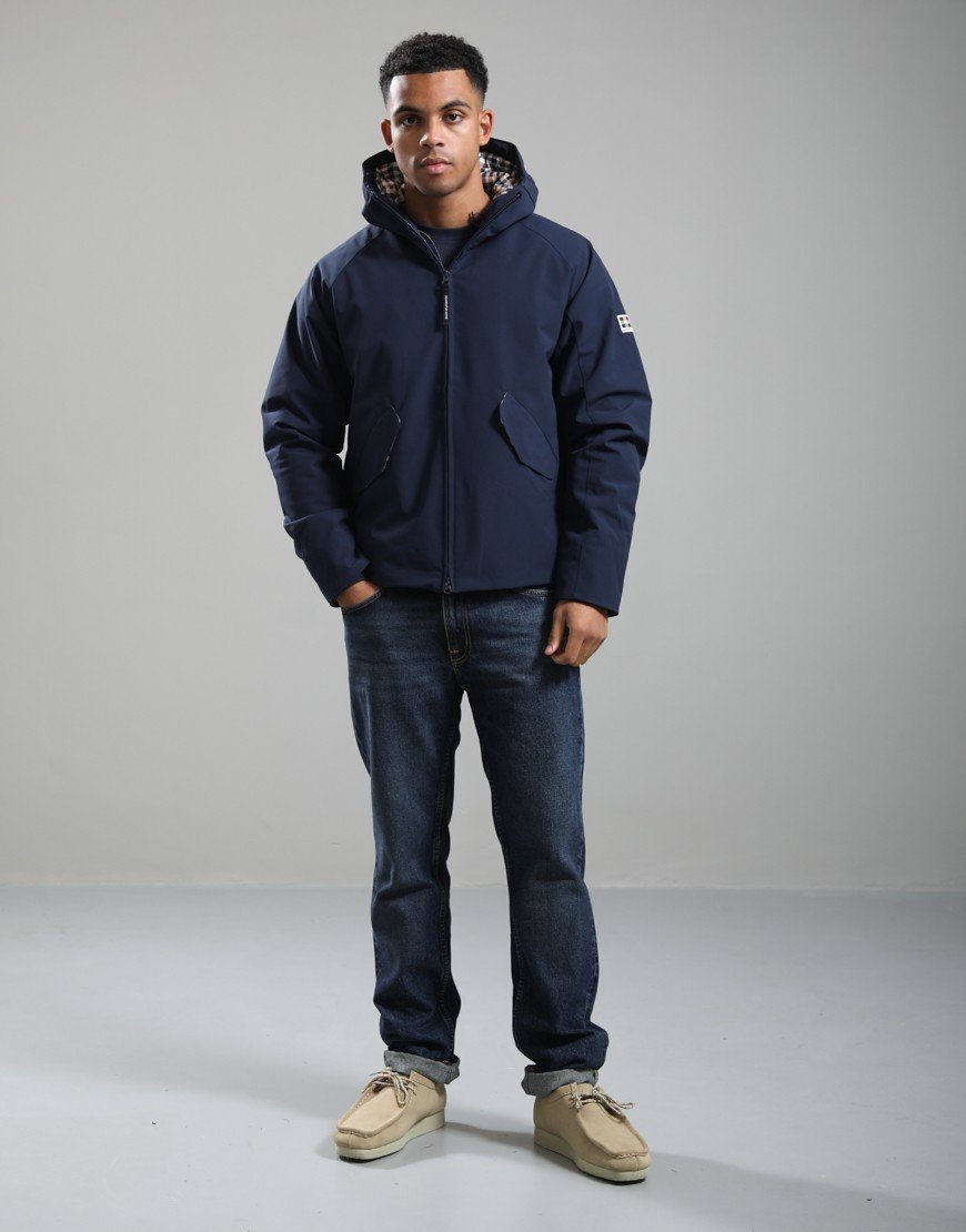Aquascutum Soft Shell Short Parka Navy